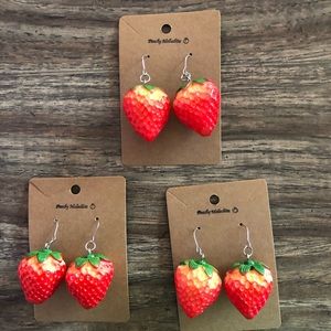 Strawberry earrings